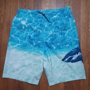 Wonder Nation Swim Trunks Vibrant Blue Quick-Dry Comfort